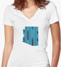 Arizona HOME state design Women's Fitted V-Neck T-Shirt