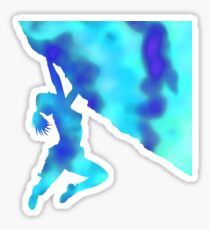 bouldering ecstacy (blue) Sticker