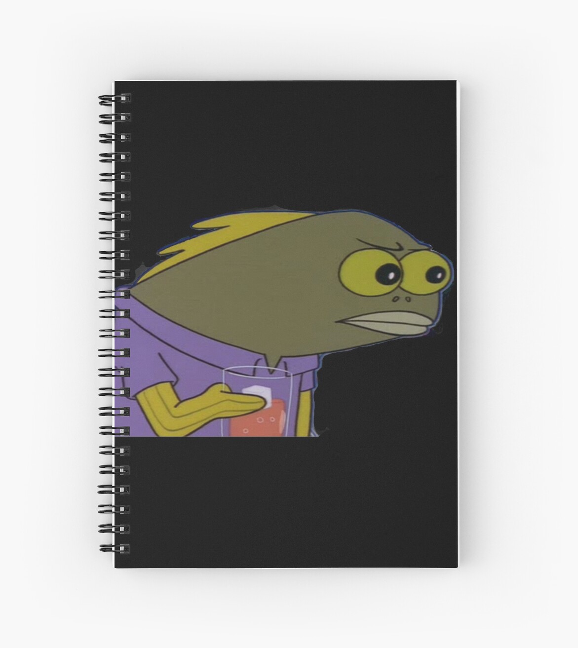 Spongebob Fish Meme Spiral Notebooks By Auroraflorealis Redbubble