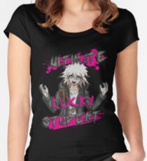 Nagito Komaeda - The Ultimate Lucky Student Women's Fitted Scoop T-Shirt
