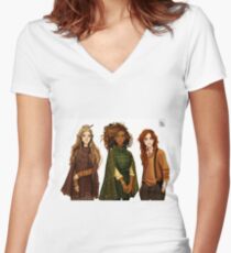 Witch Gang Women's Fitted V-Neck T-Shirt