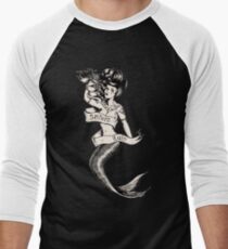Sailors Ruin, Vintage mermaid tattoo style Men's Baseball ¾ T-Shirt