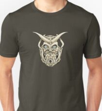 Horned Skull (color) Unisex T-Shirt