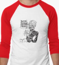 Beer Sucking Freaks (black) Men's Baseball ¾ T-Shirt