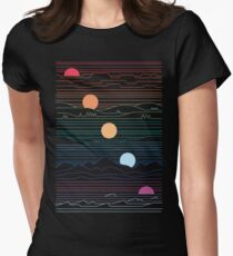 Viele Länder unter einer Sonne Tailliertes T-Shirt für Frauen