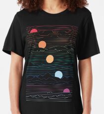 Viele Länder unter einer Sonne Slim Fit T-Shirt