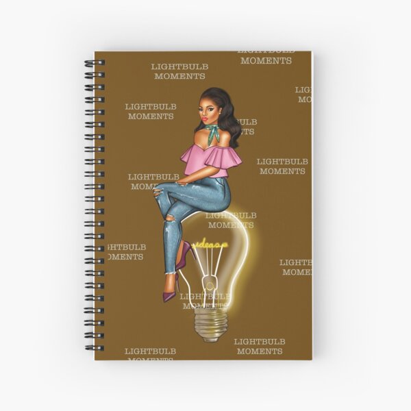 LightBulb Moments Chocolate Spiral Notebook