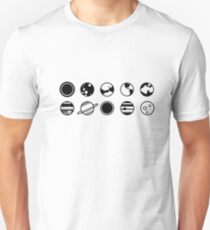 Planeten Unisex T-Shirt