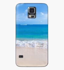 Sanfte Wellen am Sandstrand in Hawaii Hülle & Klebefolie für Samsung Galaxy