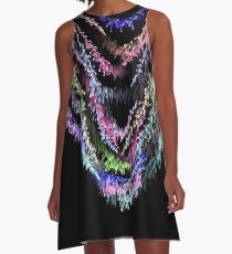 Neon sparkle A-Line Dress