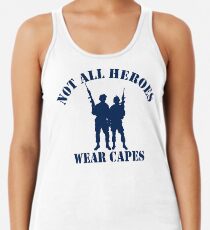 Not All Heroes Wear Capes (Navy print) Women's Tank Top