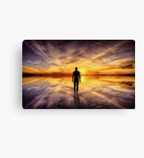 Crosby Beach liverpool Canvas Print