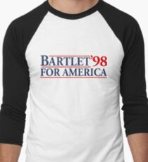Bartlet for America Slogan Men's Baseball ¾ T-Shirt