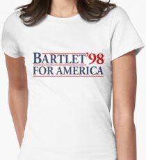 Bartlet for America Slogan Women's Fitted T-Shirt