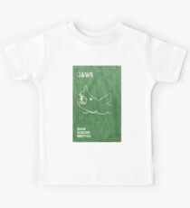 Jaws Movie Poster Design Kids Tee