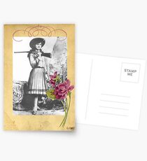 Vintage Annie Oakley Rose American Cowgirl Postcards