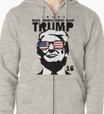 Donald Trump Make America Great Again Shirt Zipped Hoodie