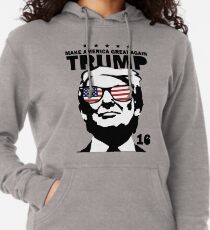 Donald Trump machen Amerika Great Again Shirt Leichter Hoodie