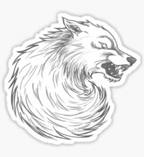 House Stark Wolf Graphic Drawing (Game of Thrones) Sticker
