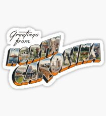"Greetings from North Carolina" Sticker