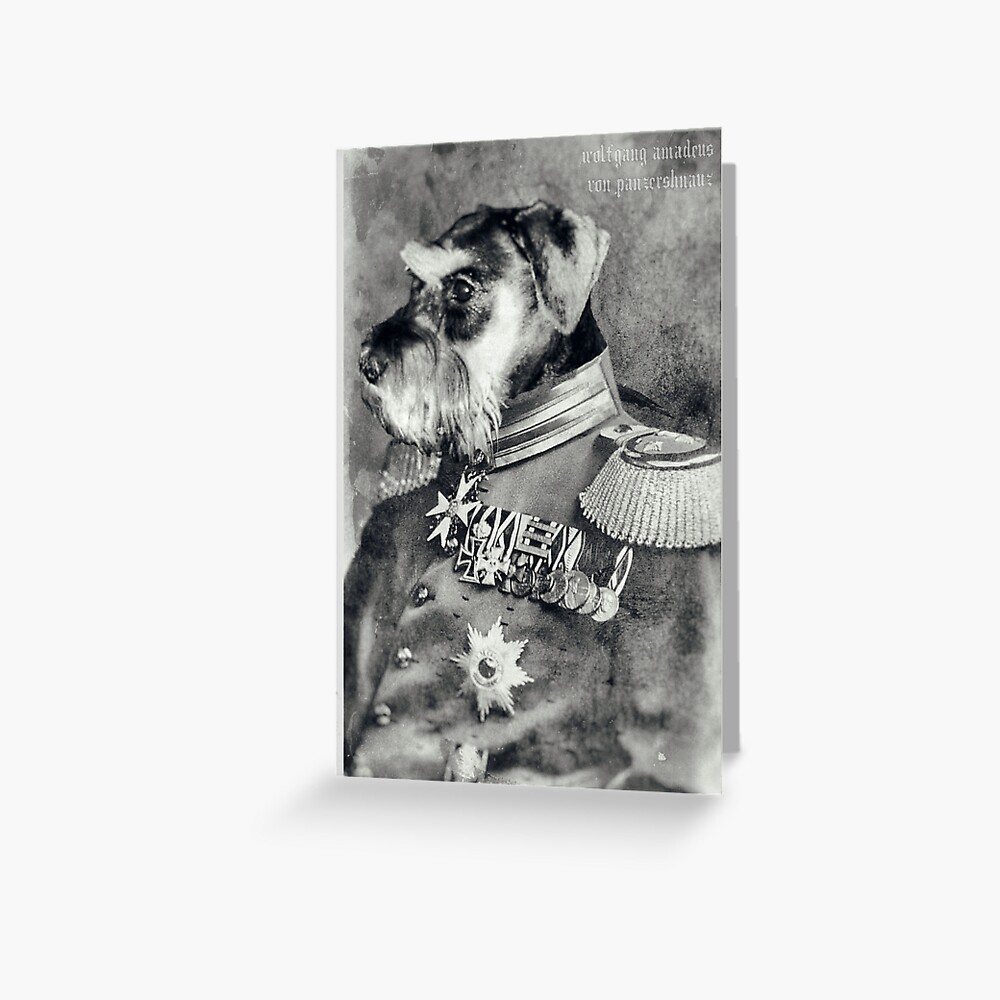 Wolfgang Amadeus von Panzerschnauz Greeting Card