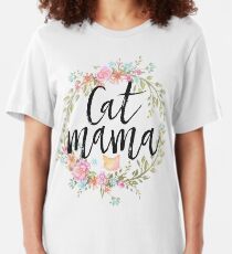 CAT MAMA Slim Fit T-Shirt