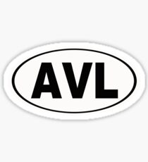 AVL Asheville North Carolina City Pride Sticker