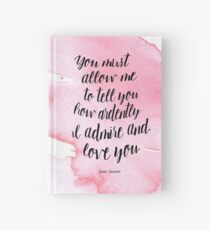 Jane Austen Aquarell Druck Notizbuch