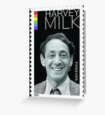 Harvey Milk Postage Stamp Greeting Card