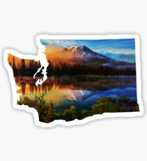 Washington cascades Sticker