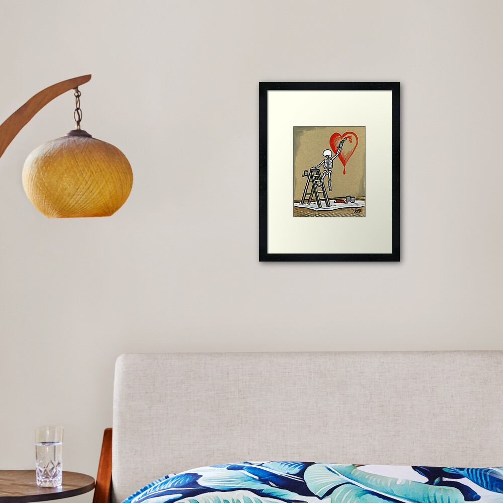 Paint The Love Framed Art Print