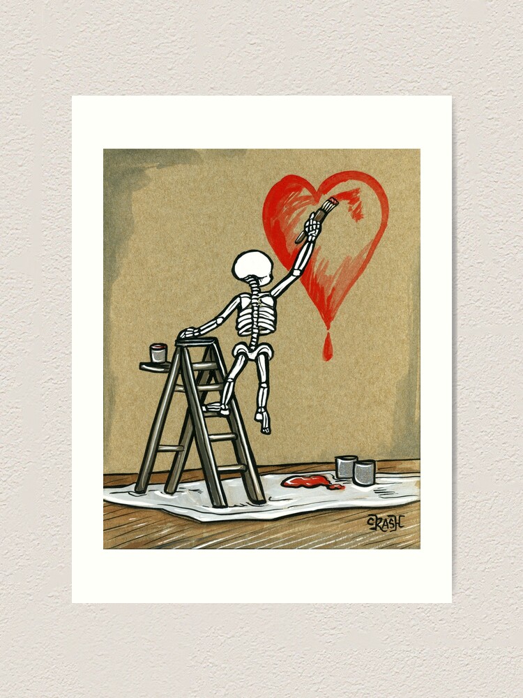 Alternate view of Paint The Love Art Print