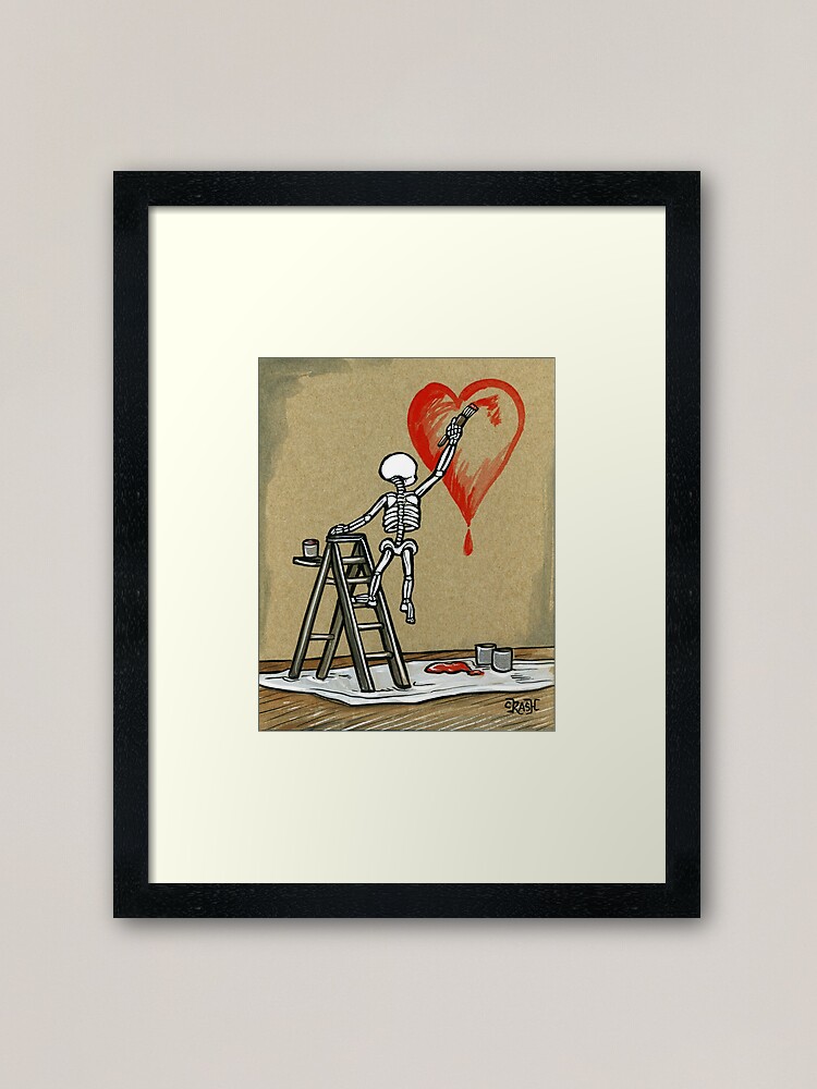 Alternate view of Paint The Love Framed Art Print