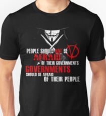 V FOR VENDETTA GUY FAWKES CONSPIRACY QUOTE Unisex T-Shirt