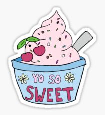 so cool frozen yogurt Sticker