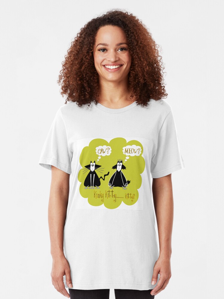 Alternate view of Kinky... Kitty? Slim Fit T-Shirt
