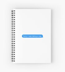 Cuaderno de espiral lo siento, estaba tomando una siesta