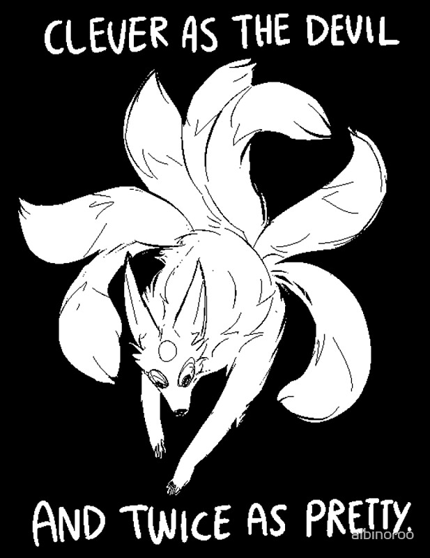 "KITSUNE" by albinoroo Redbubble