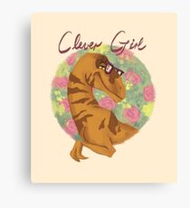 Clever Girl Canvas Print