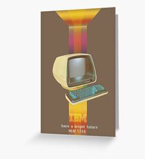 ibm old vintage advertise Greeting Card