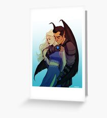 Morrigan and Azriel Greeting Card