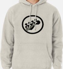 Schwarzer Bass Hoodie
