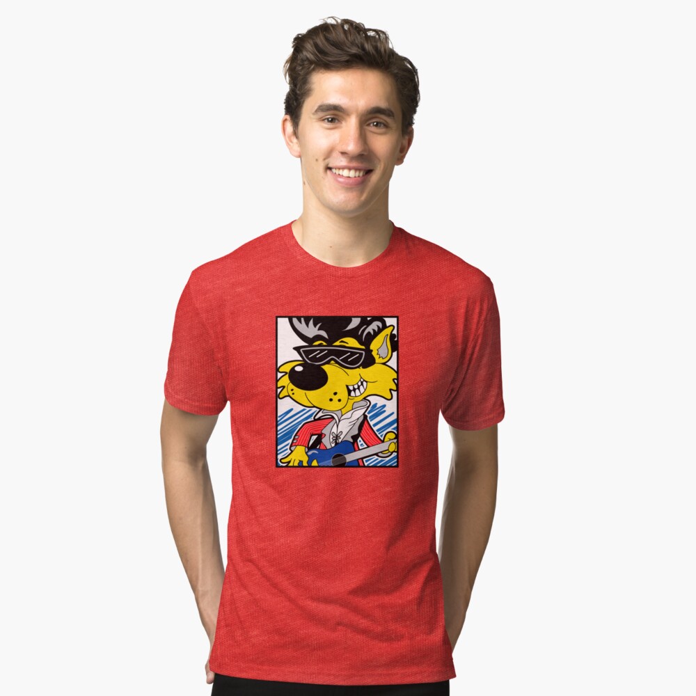 KOOLY KAT - Cropped White Tri-blend T-Shirt