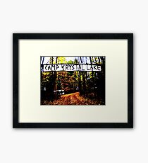 Camp Crystal Lake Framed Print