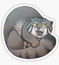 Grumpy Pallas Cat Sticker