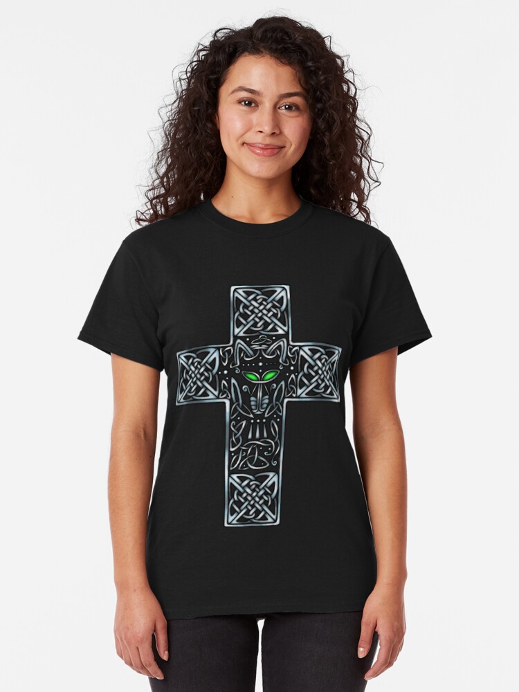 Alternate view of Wolf Cross Classic T-Shirt