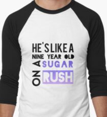 He is like a nine year old... Men's Baseball ¾ T-Shirt