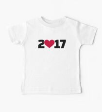 2017 heart Baby Tee