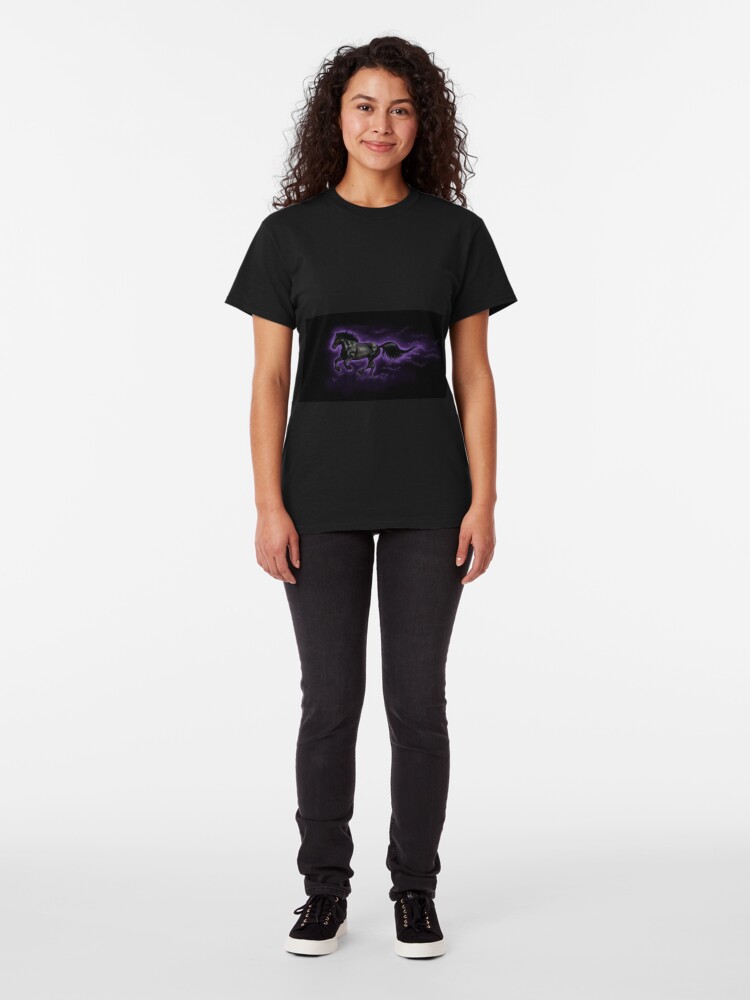 Alternate view of Black Percheron Classic T-Shirt