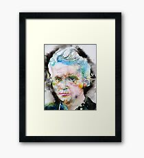 MARIE CURIE - watercolor portrait Framed Print